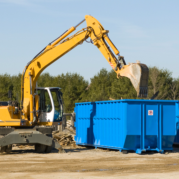 what size residential dumpster rentals are available in Calvert Beach